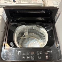 人気色🖤高年式💎2023年製✨️4.5kg配送無料地域あり🚚保証付き🌈YAMADA洗濯機YWM-T45LK単身用二人暮らし黒ブラックの画像