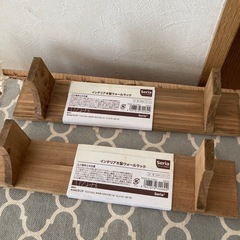 インテリア木製ウォールラックの画像