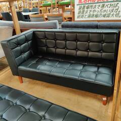 【愛品倶楽部柏店】カウチソファセット ソファ4点セット 黒の画像