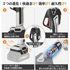 電動剪定バサミ 電動バサミ 園芸用はさみ  32mm切断径 ブラシレスモーター 本体のみの画像