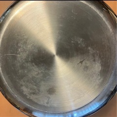 ステンレス パスタ鍋 ザル付き 両側ハンドル IH対応の画像