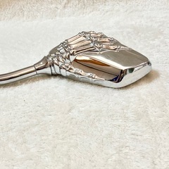 新品未使用　バイク用品　　スケルトンゴーストミラー　TKYバイククランプバーの画像