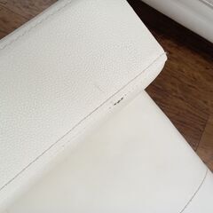 ★リユースのサカイ水戸店★  ２人掛けソファー ホワイト H70×D63×W115 クリーニング済み MT6682の画像