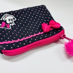 ミニーちゃん ポーチ ティッシュ入れ  水玉 ドット柄の画像