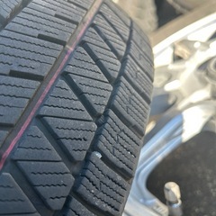 【2022年製】155/65R14 スタッドレスタイヤ ブリヂストン ホイールセットの画像