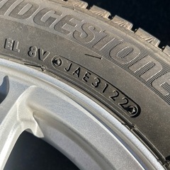 【2022年製】155/65R14 スタッドレスタイヤ ブリヂストン ホイールセットの画像