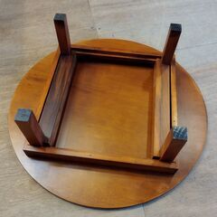 ミニちゃぶ台 木製 折りたたみ 花台 飾り台に　/MJ-1323 2F奥の画像