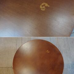 ミニちゃぶ台 木製 折りたたみ 花台 飾り台に　/MJ-1323 2F奥の画像