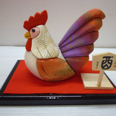 ☆▲にわとり　鶏　干支飾り　酉年　ニワトリ　かわいい　お正月飾り　吉祥酉　招福　飾り　インテリア　雑貨　h　の画像