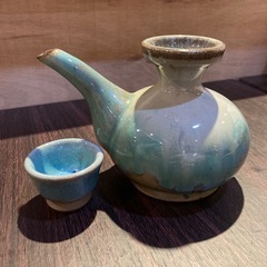 11)早い者勝ち！ やちむん(急須、おちょこ)の画像