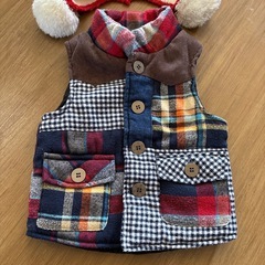 80サイズベスト　マザウェイズ帽子の画像