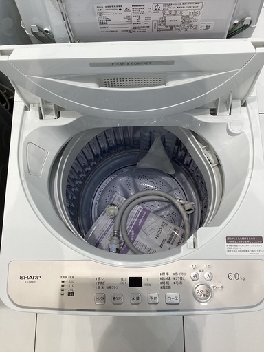 【家電1年保証】SHARP ES-GE6H-N 全自動洗濯機