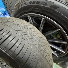 【良品】中古タイヤ：アルミホイール付き4本セット(夏タイヤ)の画像