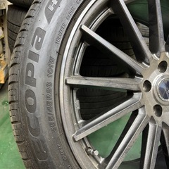 【良品】中古タイヤ：アルミホイール付き4本セット(夏タイヤ)の画像