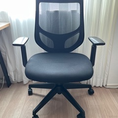 無印良品　ワークチェア　ブラック　2脚の画像