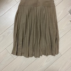 膝丈スカート　スカート　フレアスカート　オフィス　プリーツスカート ひざ丈スカート　ベロアの画像