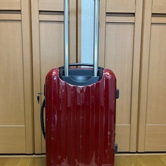 【お譲りします】KGSPスーツケース赤　鍵あり〼の画像