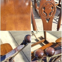 DW東(1212i1) キツツキ 飛騨産業 ダイニングセット 6人用 椅子6脚 テーブル の画像