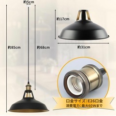 おしゃれなカフェ風天井照明✖️2
の画像