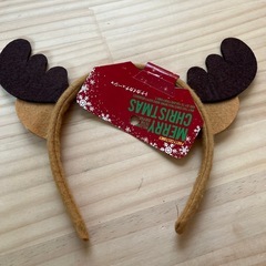 クリスマス　ふわふわトナカイカチューシャ　3個セットの画像