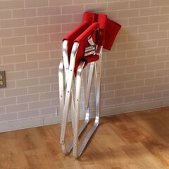 WOOLRICH　折りたたみチェア　赤　キャンプアウアトドアの画像