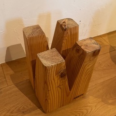 丸太切り出し無垢材スツール椅子の画像