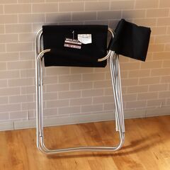 WOOLRICH　折りたたみチェア　黒　キャンプアウアトドアの画像