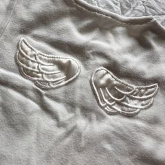 【日本製】天使の羽根ツーウェイオール&アフガンセット、2WAYオール&おくるみセット 綿100％ の画像