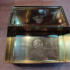 レトロ TWININGS 紅茶 缶 小物入れ 小物収納　/MJ-1324 2F の画像