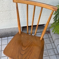 希少　アンティーク家具　アーコール　アーコールチェア　一枚板　ダイニングチェア　アンティーク　ビンテージ　イギリス雑貨　vintage　の画像