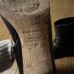 レディース ブーツ 黒 24.5cm イタリア Fabio Rusconi  の画像