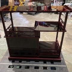 漆塗り 飾り棚 飾り台の画像