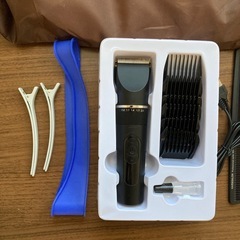 ⭐️超お得⭐️ セルフカット✂️6点セット バリカン ハサミ コーム 櫛 マント バンドの画像