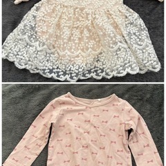 80サイズ 長袖 女の子 まとめ売りの画像