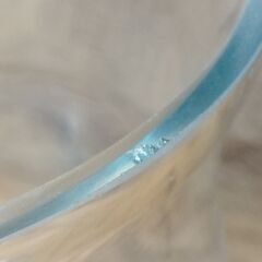 ガラスの花瓶 花器 フラワーベース オブジェ 置物　/TJ-2698 2Fの画像