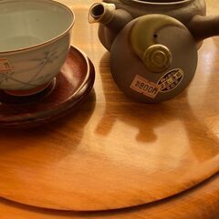 未使用 新品 値札付きの 茶びつ、急須、湯飲み、茶托を、使いませんか？の画像