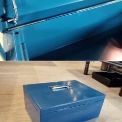 UCHIDA 金庫 手提げ金庫 ポータブル金庫 キャッシュボックス ※鍵なし　/MJ-1325 2F の画像