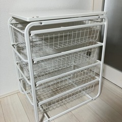 中古IKEA アルゴートALGOT  4段　ワイヤーバスケットの画像