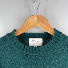 Adam et Rope' アダムエロペ 長袖ニット ウール グリーン レディース M【古着】【中古】の画像