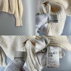 GALLARDAGALANTE NAVY GALLARDAGALANTE NAVY 長袖ニット ウール ホワイト レディース F【古着】【中古】の画像