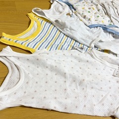 【12/14まで】ベビー肌着9着セット　50cm　60cm 70cmロンパース　短肌着　コットンの画像