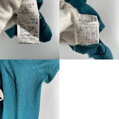 ROPE' ロペ 半袖ニット レーヨン ブルー レディース M【古着】【中古】の画像