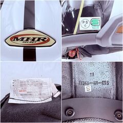【❗️✨現状品✨❗️】MHR フルフェイスヘルメット 1402／Sサイズ相当（XXS表記）グラフィックモデルの画像