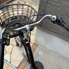 🌈長生バッテリーほぼ新品！8.7Ah　ヤマハ　ナチュラ　26インチ　 電動自転車　電動アシスト自転車　121210の画像