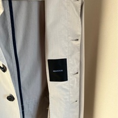 通勤◎カジュアル◎ ABAHOUSE ライトグレーコート サイズ2
の画像