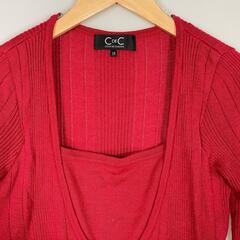 COUP DE CHANCE クード・シャンス 長袖ニット レーヨン/アクリル レッど レディース 38【古着】【中古】の画像