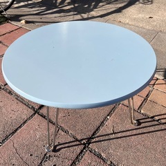 JH0677 丸テーブル　ローテーブル　ラウンドテーブル　脚部折りたたみの画像