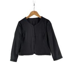 ANAYI アナイ ノーカラージャケット ポリエステル ブラック レディース 34【古着】【中古】の画像