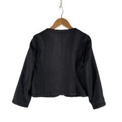 ANAYI アナイ ノーカラージャケット ポリエステル ブラック レディース 34【古着】【中古】の画像