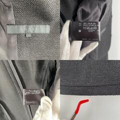 ANAYI アナイ ノーカラージャケット ポリエステル ブラック レディース 34【古着】【中古】の画像